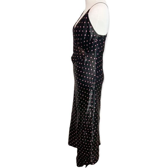 Bec + Bridge Kylie Satin Wrap Midi Pink Polka Dot Q15 - Picture 4 of 12